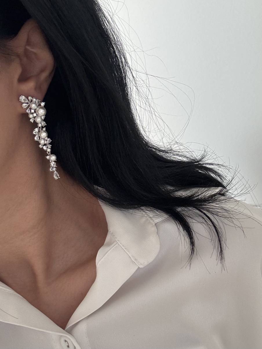 گوشواره جواهری شیک