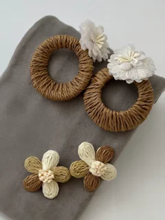 گوشواره کنفی تور گل