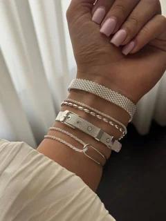 دستبند آبکاری نقره