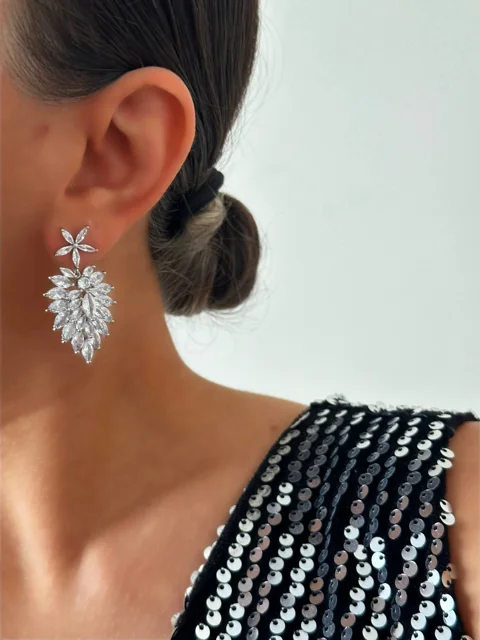 گوشواره جواهری شکوفه